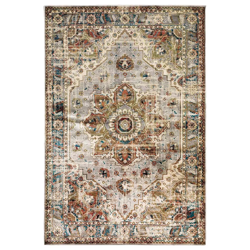 Oriental Weavers Juliette Distressed 205E3 9'10" x 12'10" Gray Area Rug