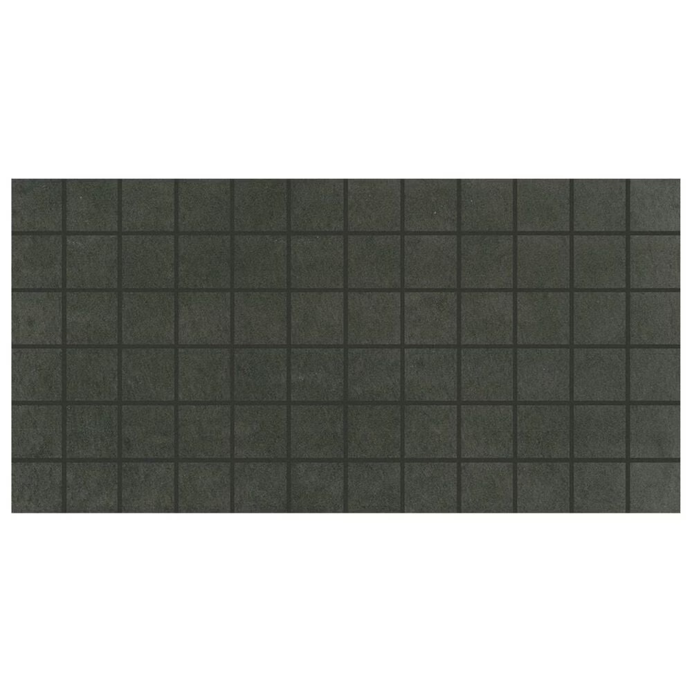 Dal-Tile Portfolio Charcoal 12" x 24" Ceramic Mosaic Sheet