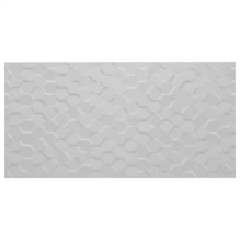 Dal-Tile Multitude Urban Gray 12" x 24" Hexagon Ceramic Mosaic Sheet