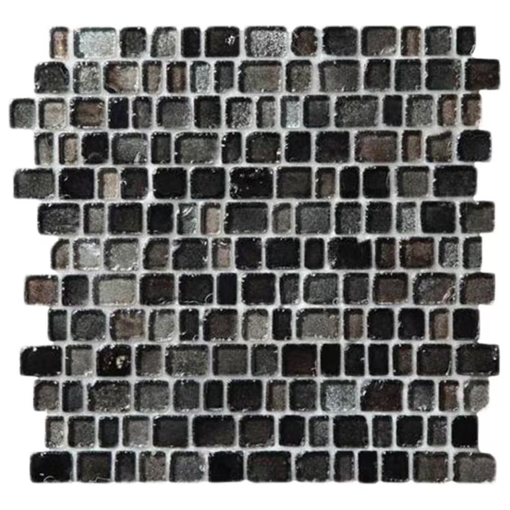 Dal-Tile Jewel Tide Sea Glass Shimmer 0.75" Random Glass Mosaic Sheet