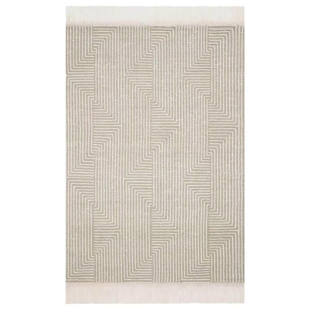 Magnolia Home Newton NET-04 7'9" x 9'9" Sage and Ivory Area Rug