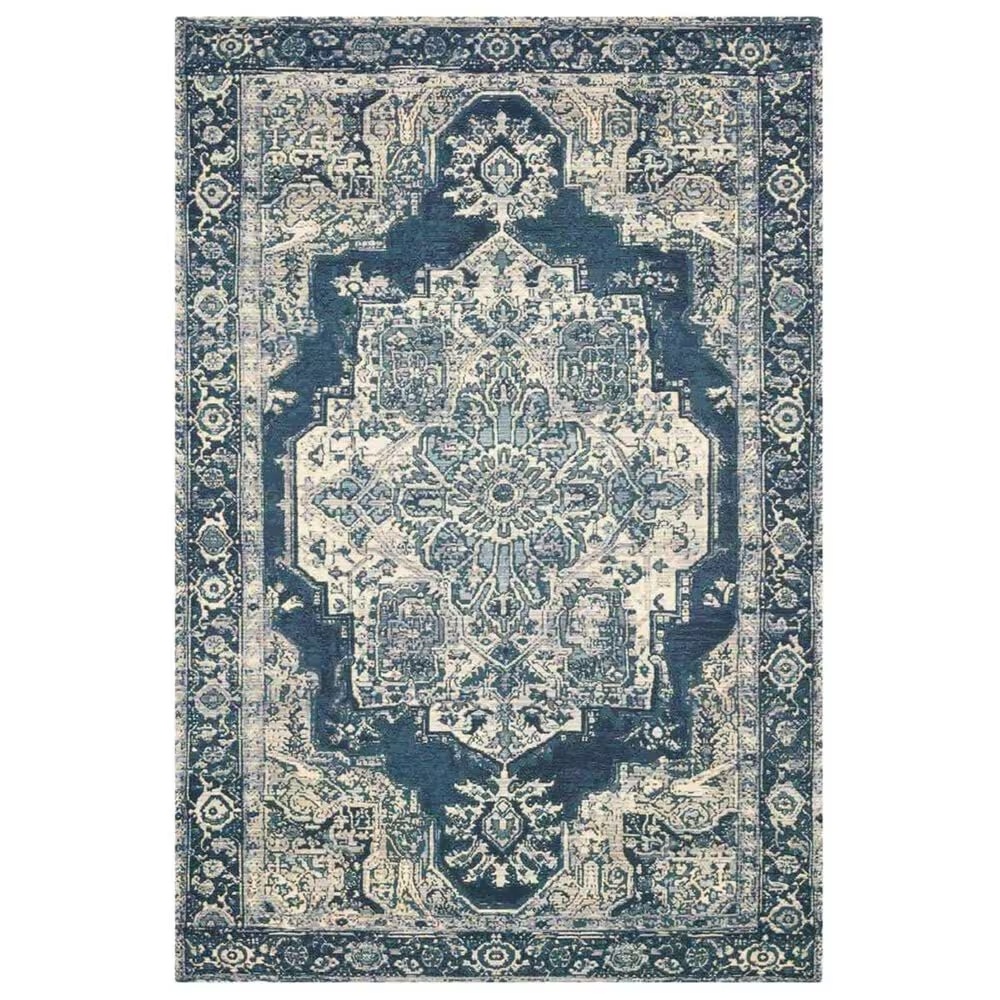Loloi Mika 3'11" x 5'11" Grey and Blue Area Performance Rug