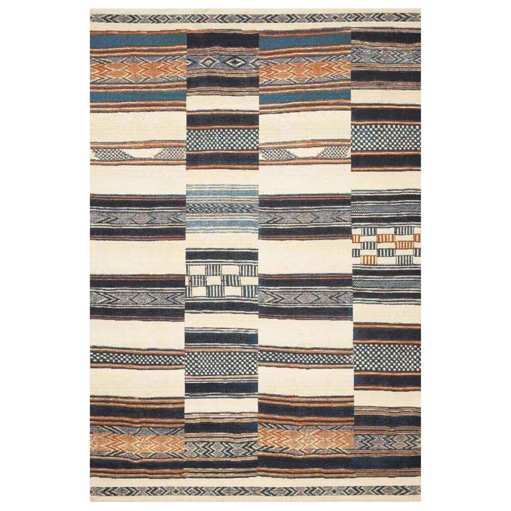 Loloi Mika 7'10" x 11'2" Ivory and Multicolor Area Performance Rug