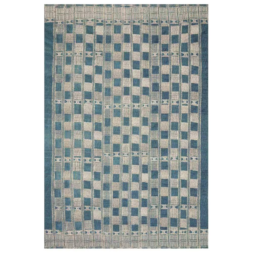 Loloi Mika MIK-08 6'7" x 9'4" Blue and Ivory Area Rug