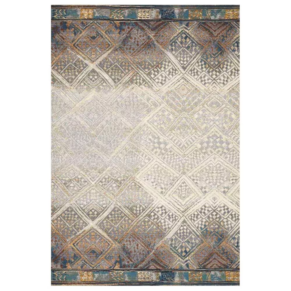 Loloi Mika 10'6" x 13'9" Ivory and Mediterranean Area Performance Rug