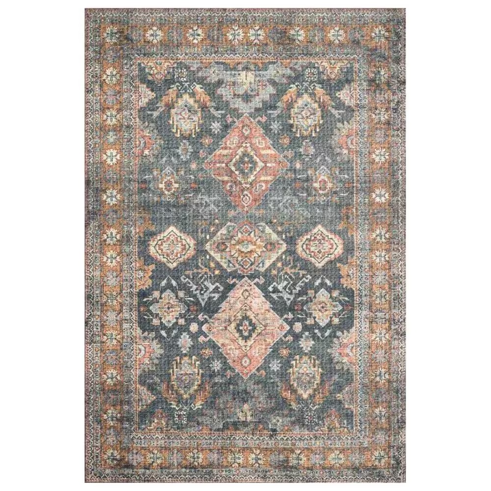 Loloi II Skye SKY-10 3'6" x 5'6" Sea and Rust Area Rug