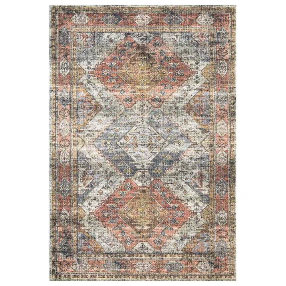 Loloi II Skye SKY-06 5' x 7'6" Apricot and Mist Area Rug
