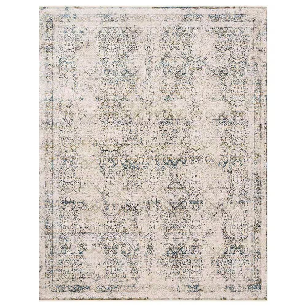 Loloi Theia THE-01 2'10" x 10' Natural and Ocean