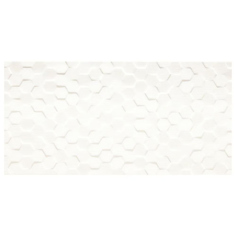 Dal-Tile Multitude Origami White Hexagon 12" x 24" Ceramic Tile