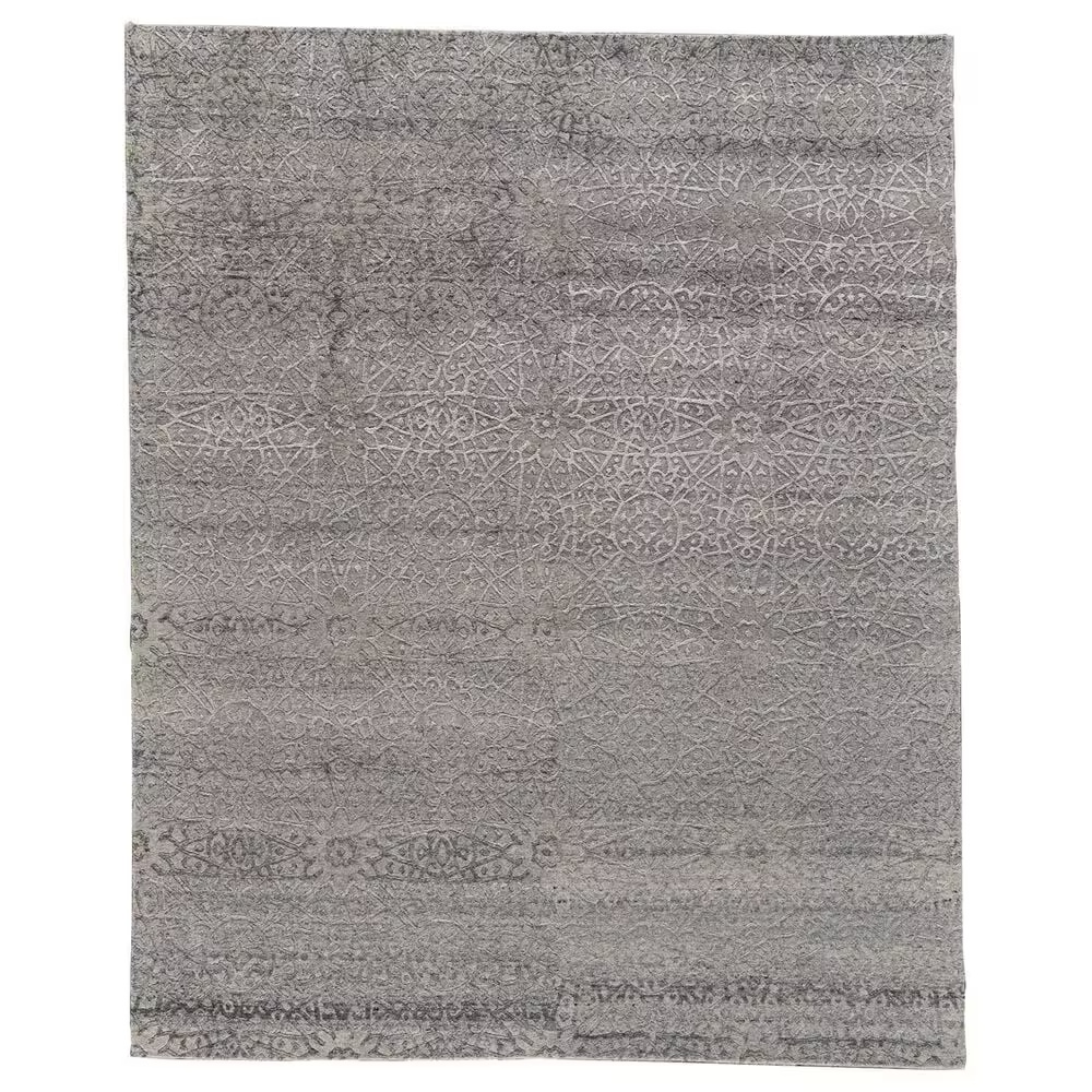 Feizy St. Cloud 7229F 4' x 6' Pearl and Gray Area Rug