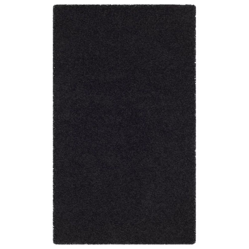 Safavieh Athens Shag SGA119K 4' x 6' Black Area Rug