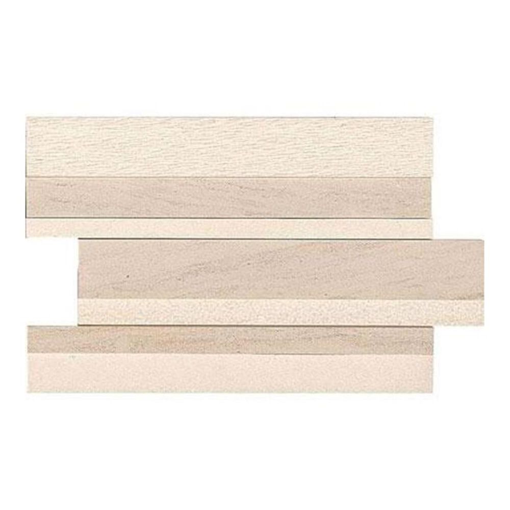 Marazzi Haven Point Honest Greige 9" x 12" Natural Stone Modern Stack Mosaic Sheet