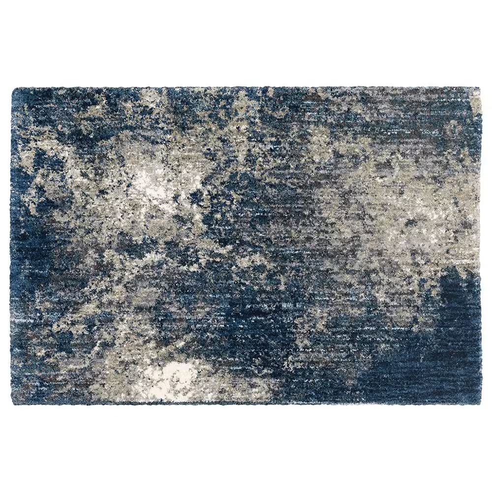 Oriental Weavers Aspen Abstract Shag 2060L 6'7" x 9'6" Blue and Gray Area Rug