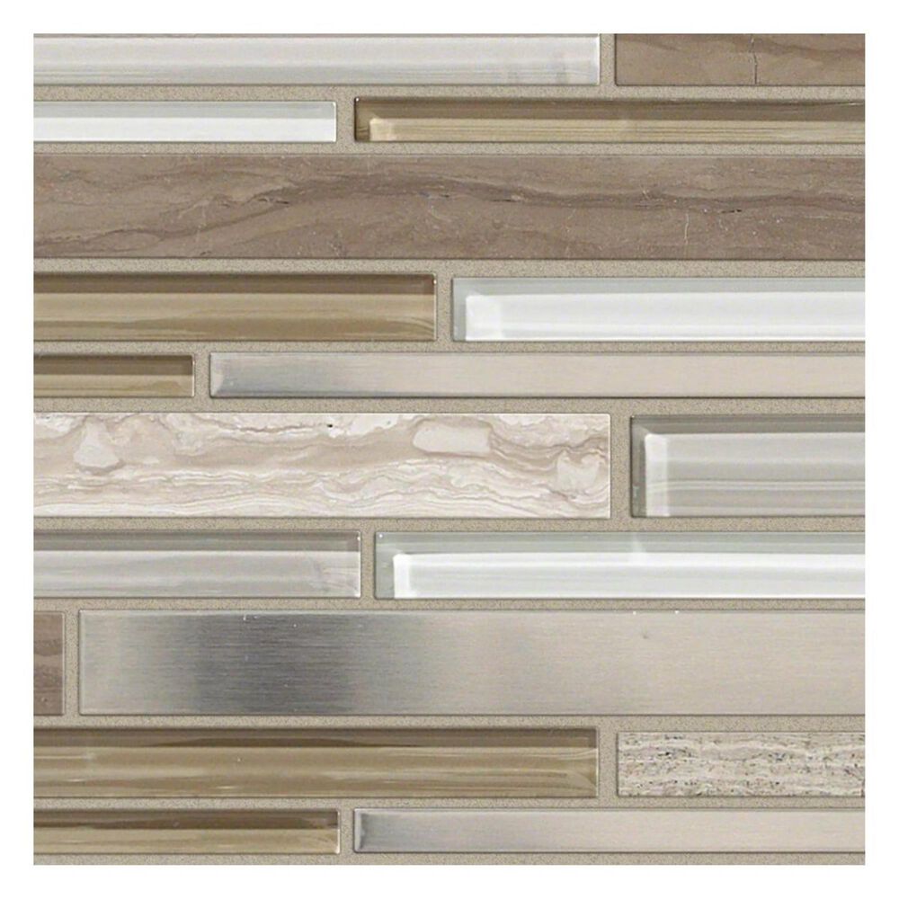 Shaw Mixed Up Stainless Dusk 12" x 12" Mosaic Sheet