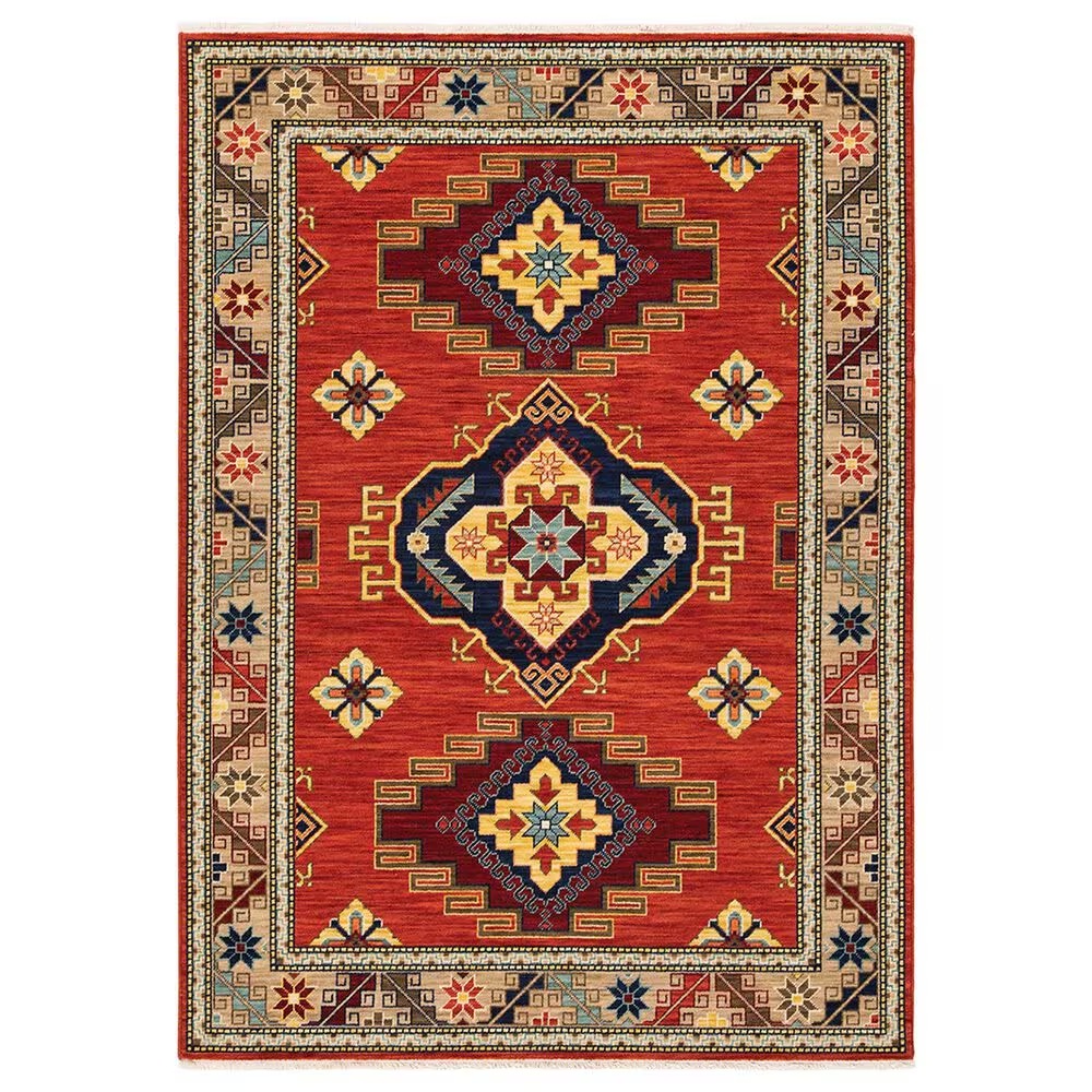 Oriental Weavers Lilihan Medallion 5504P 7'10" x 10'10" Red Area Rug
