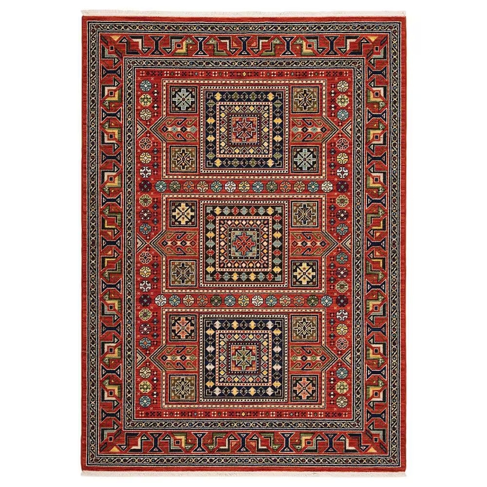 Oriental Weavers Lilihan Geometric 002C6 6'7" x 9'6" Red Area Rug