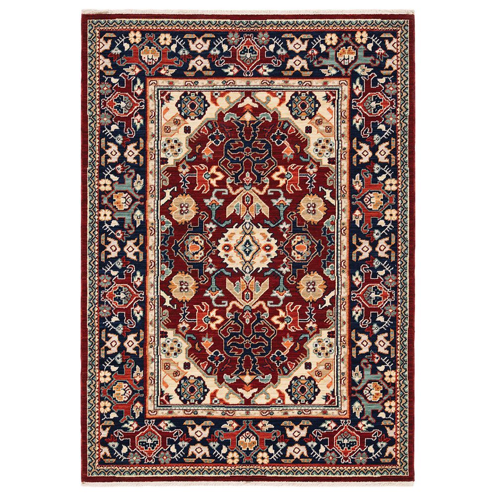Oriental Weavers Lilihan Oriental 2062R 2'6" x 12' Red and Blue Runner