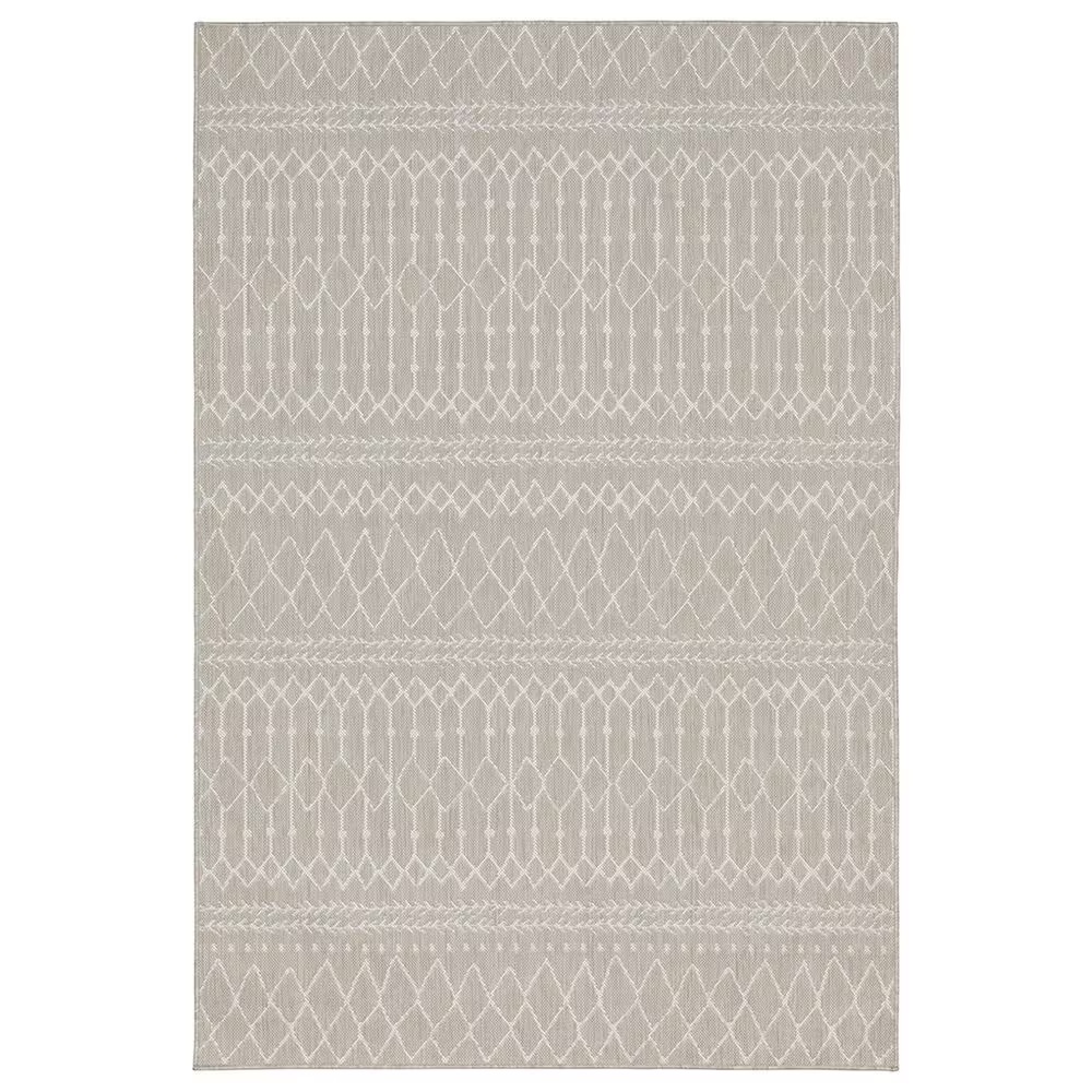 Oriental Weavers Portofino 670H4 9'10" x 12'10" Gray Area Performance Rug