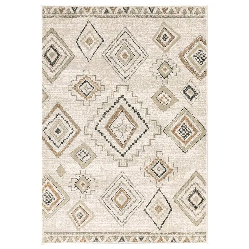 Oriental Weavers Georgia Tribal 660B0 7'10" x 10' Ivory Area Rug