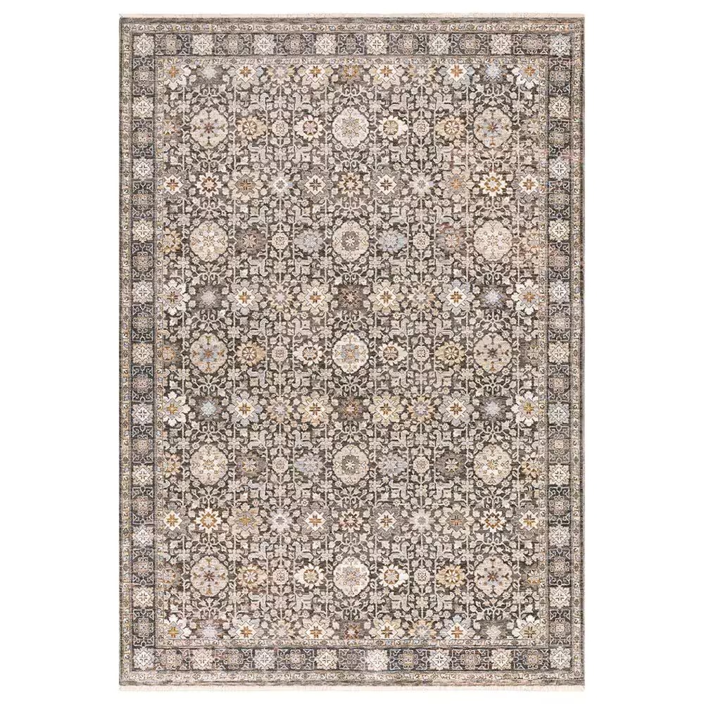 Oriental Weavers Maharaja Qatar 71N 2' x 3' Grey and Ivory Scatter Rug