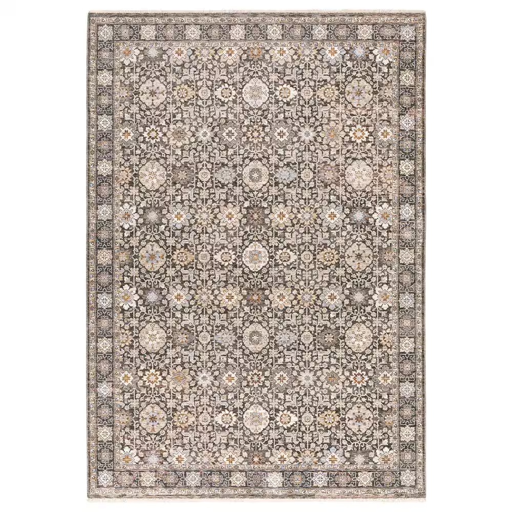 Oriental Weavers Maharaja Qatar 71N 9'10" x 12'10" Grey Area Rug