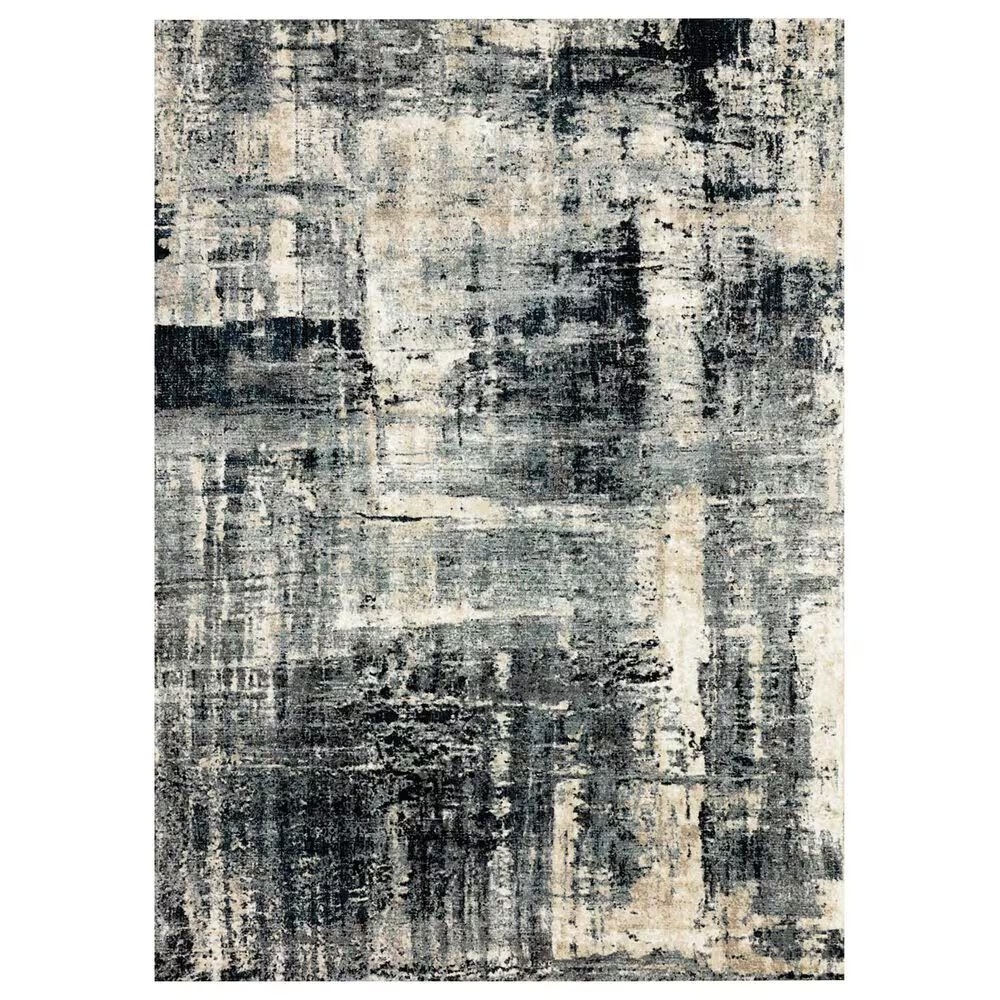 Loloi Augustus AGS-01 2'7" x 7'8" Navy and Dove Area Rug