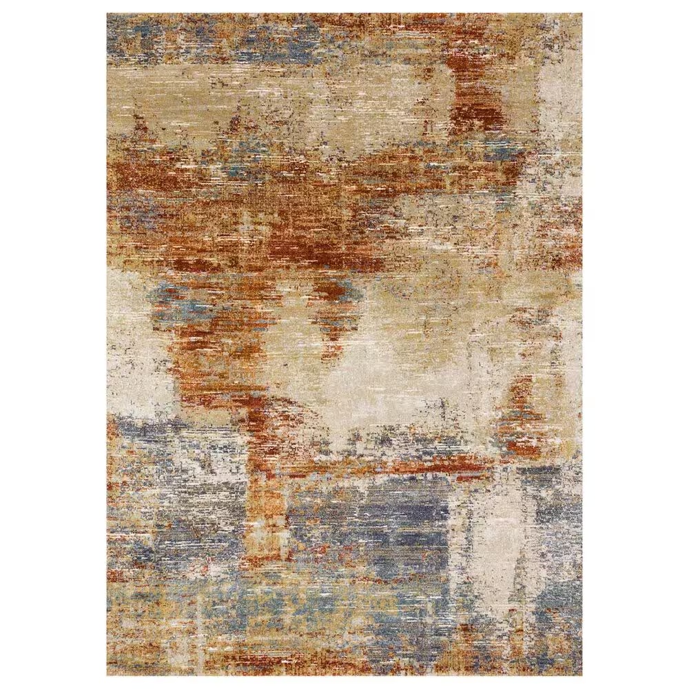 Loloi Augustus 5'3" x 7'8" Terracotta Area Rug