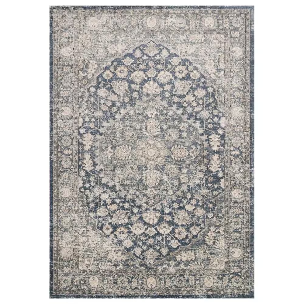 Loloi II Teagan TEA-01 7'11" x 10'6" Denim and Mist Area Rug