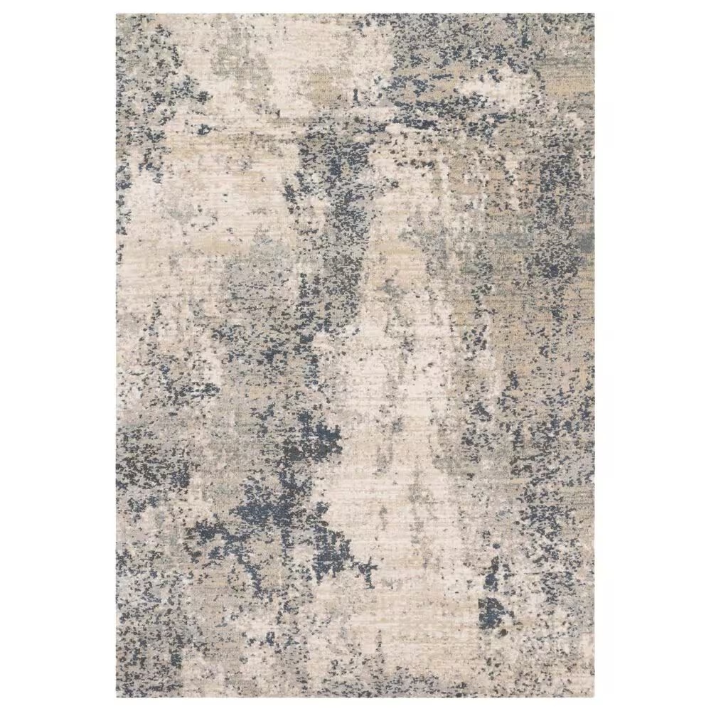 Loloi II Teagan TEA-07 9'9" x 13'6" Natural and Denim Area Rug