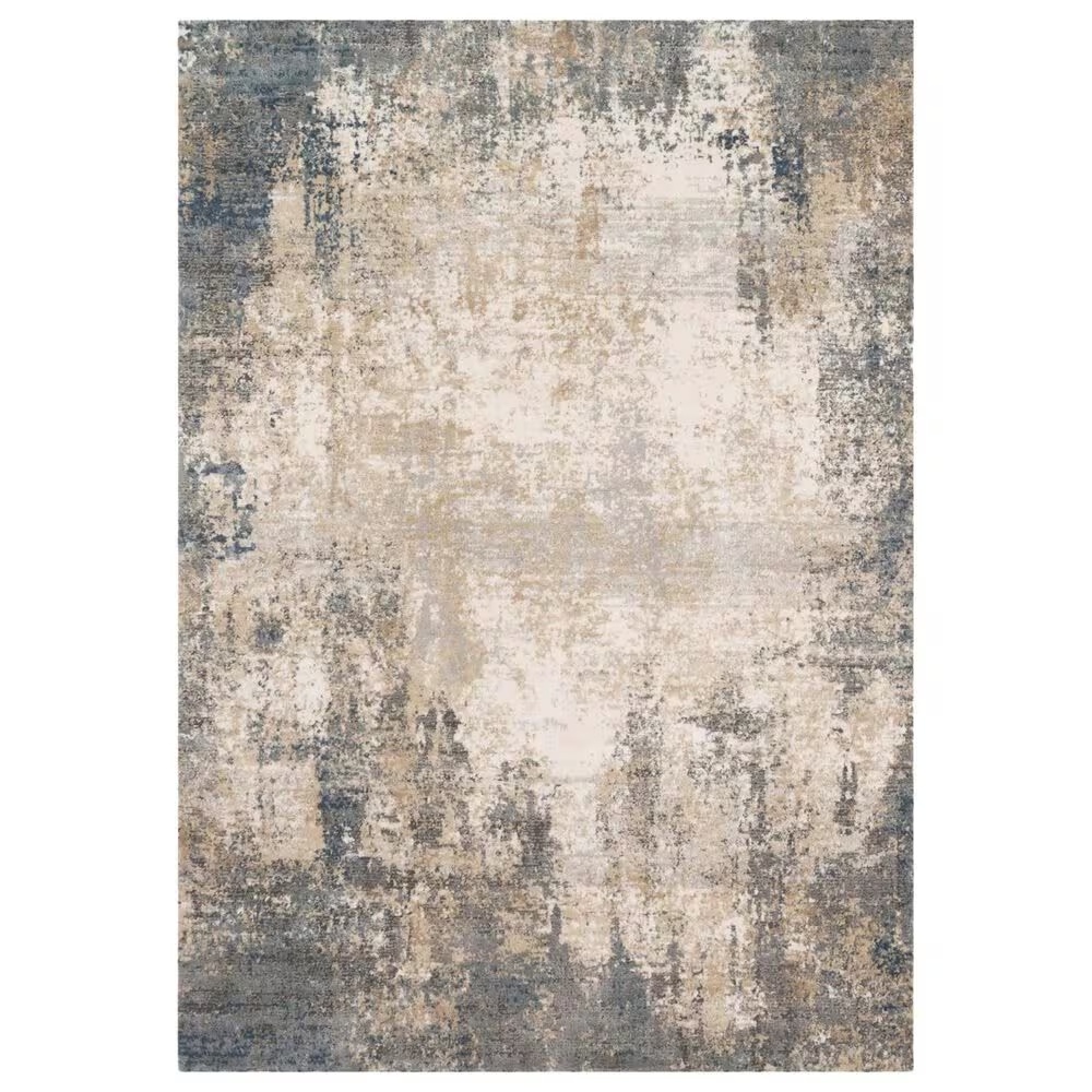 Loloi II Teagan TEA-08 5'3" x 7'6" Ivory and Mist Area Rug