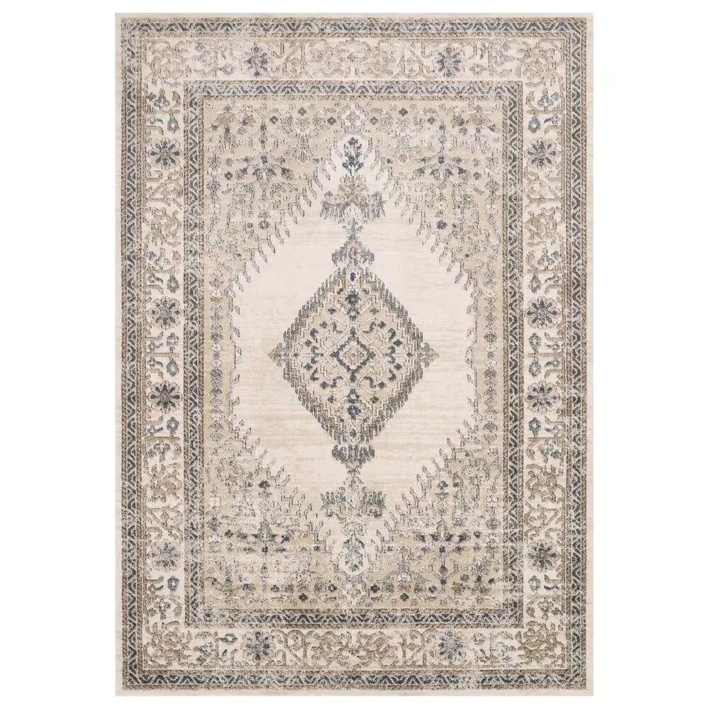 Loloi II Teagan TEA-02 7'11" x 10'6" Oatmeal and Ivory Area Rug