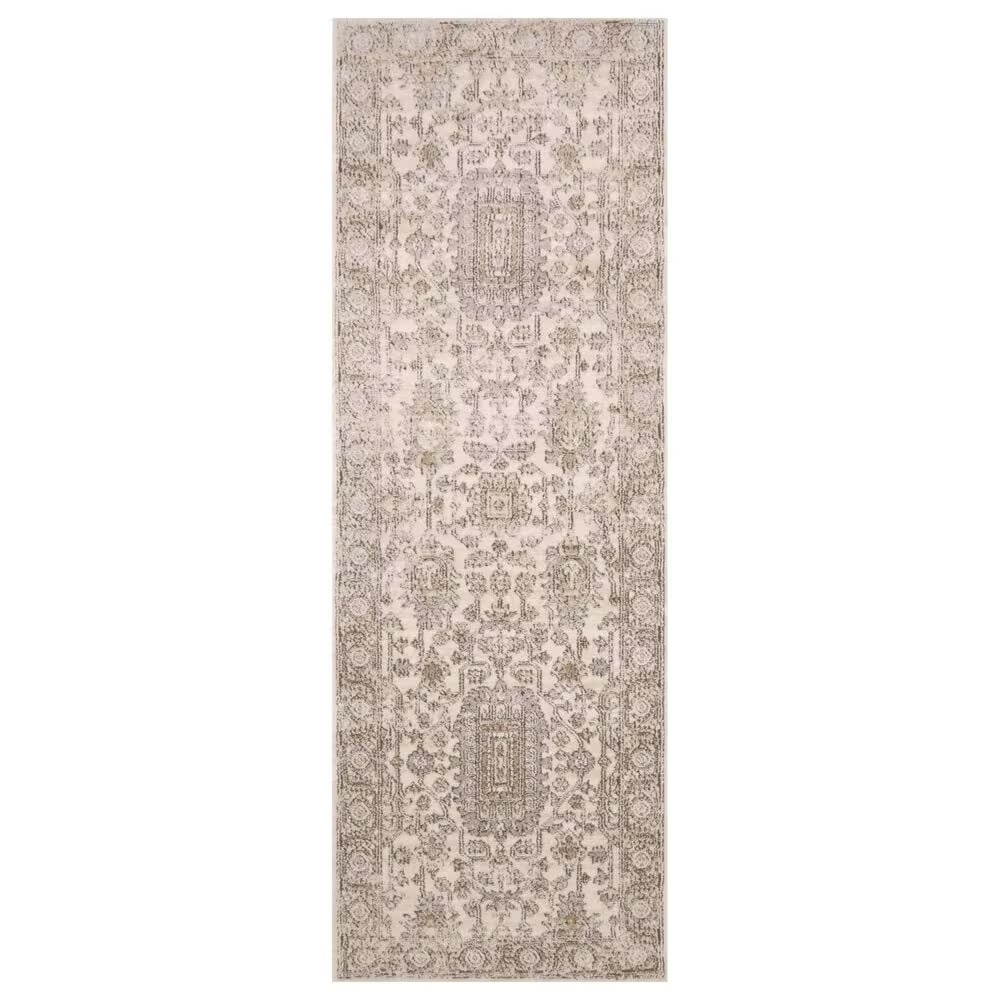Loloi II Teagan TEA-03 2'8" x 10'6" Ivory and Sand Runner