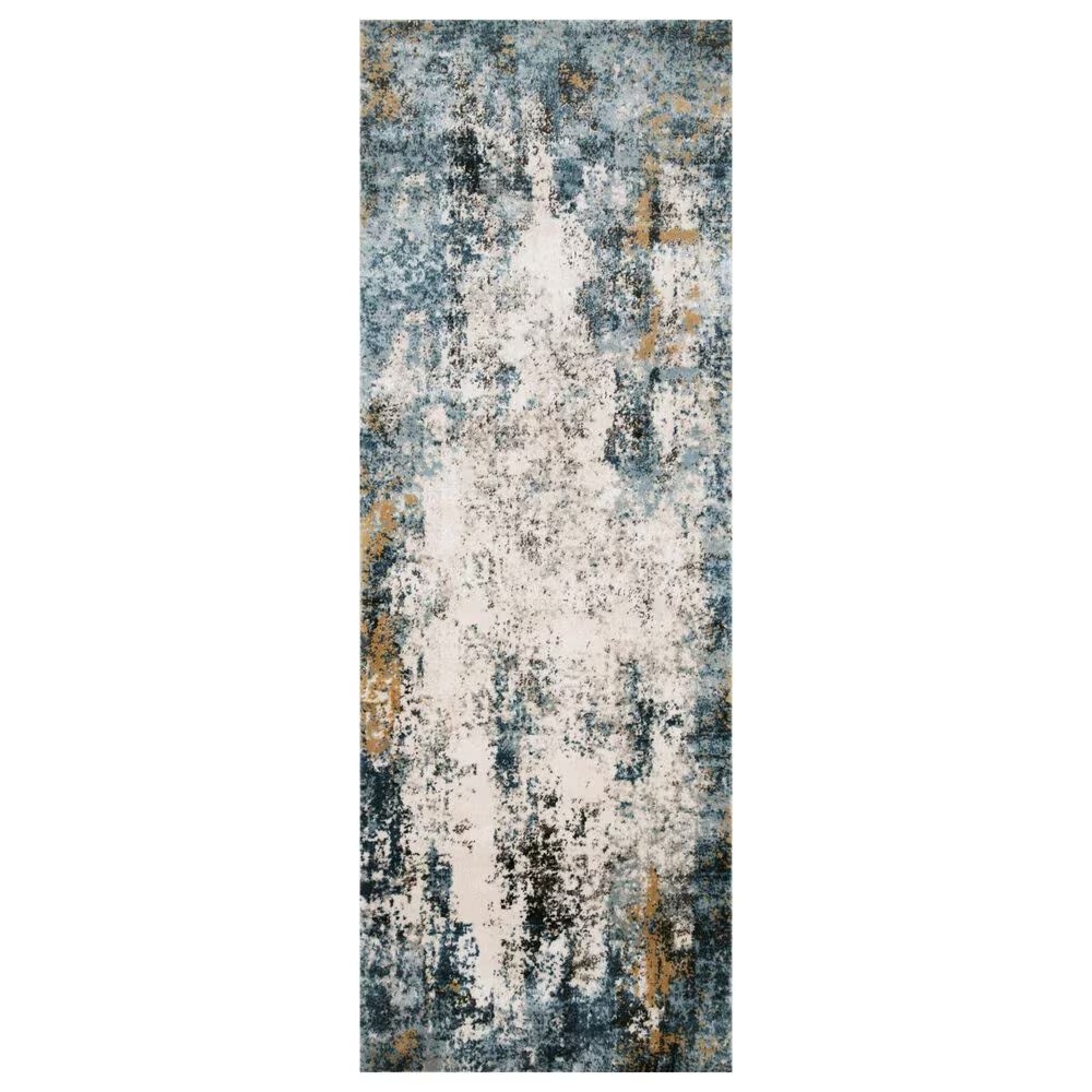 Loloi II Alchemy ALC-05 2'8" x 10'6" Denim and Ivory Runner