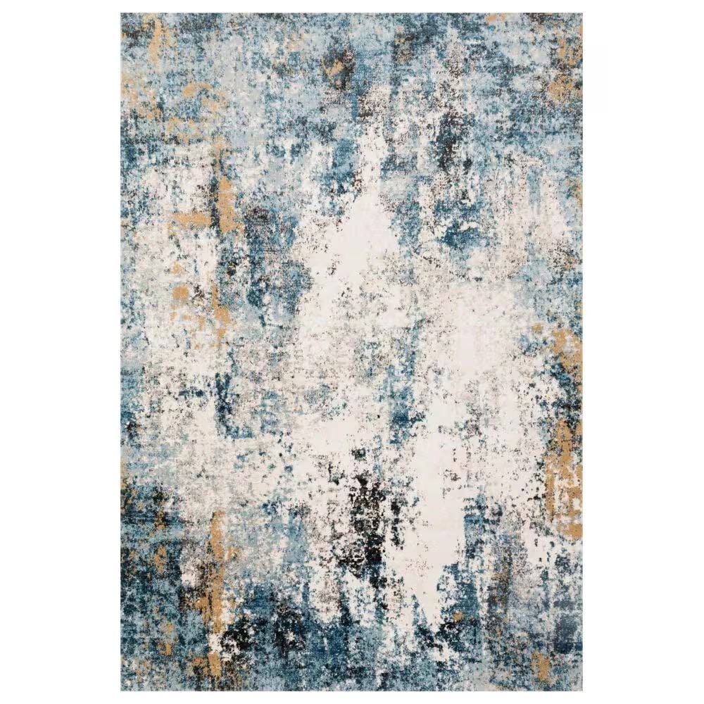 Loloi II Alchemy ALC-05 6'7" x 9'2" Denim and Ivory Area Rug