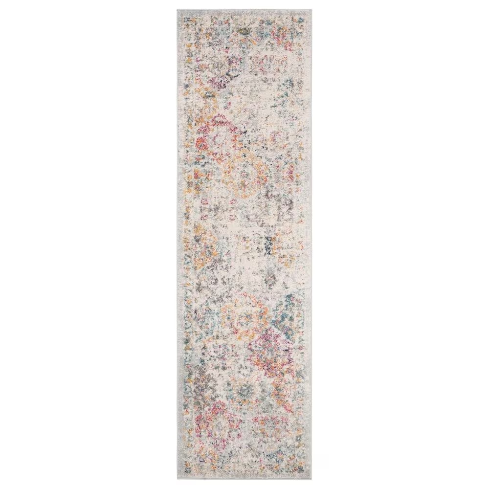 Safavieh Madison MAD611F 2'3" x 12' Grey and Gold Runner