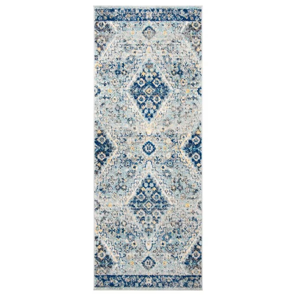 Safavieh Madison MAD616F 2'3" x 8' Grey and Cream Scatter Rug