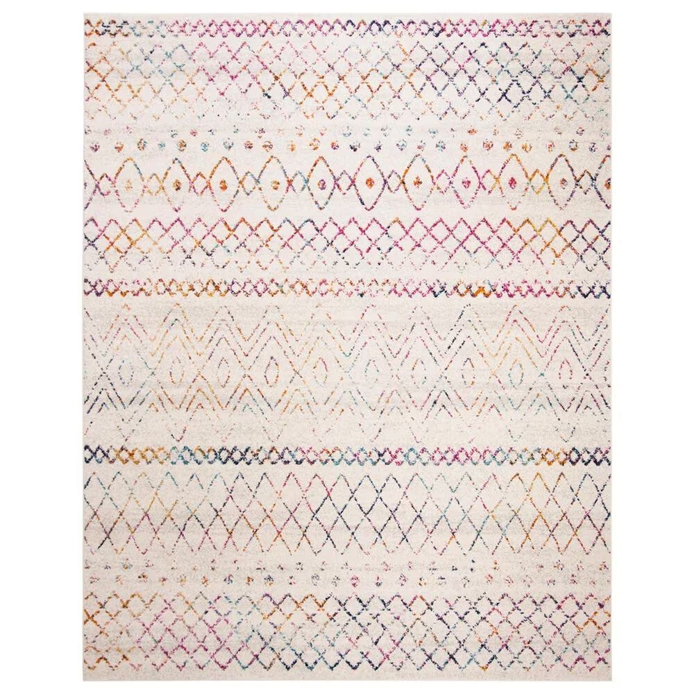 Safavieh Madison MAD798A 12' x 15' Ivory and Fuchsia Area Rug