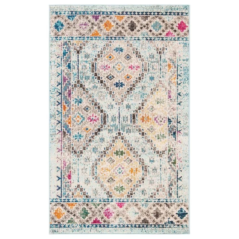Safavieh Madison MAD418K 3' x 5' Blue and Yellow Area Rug
