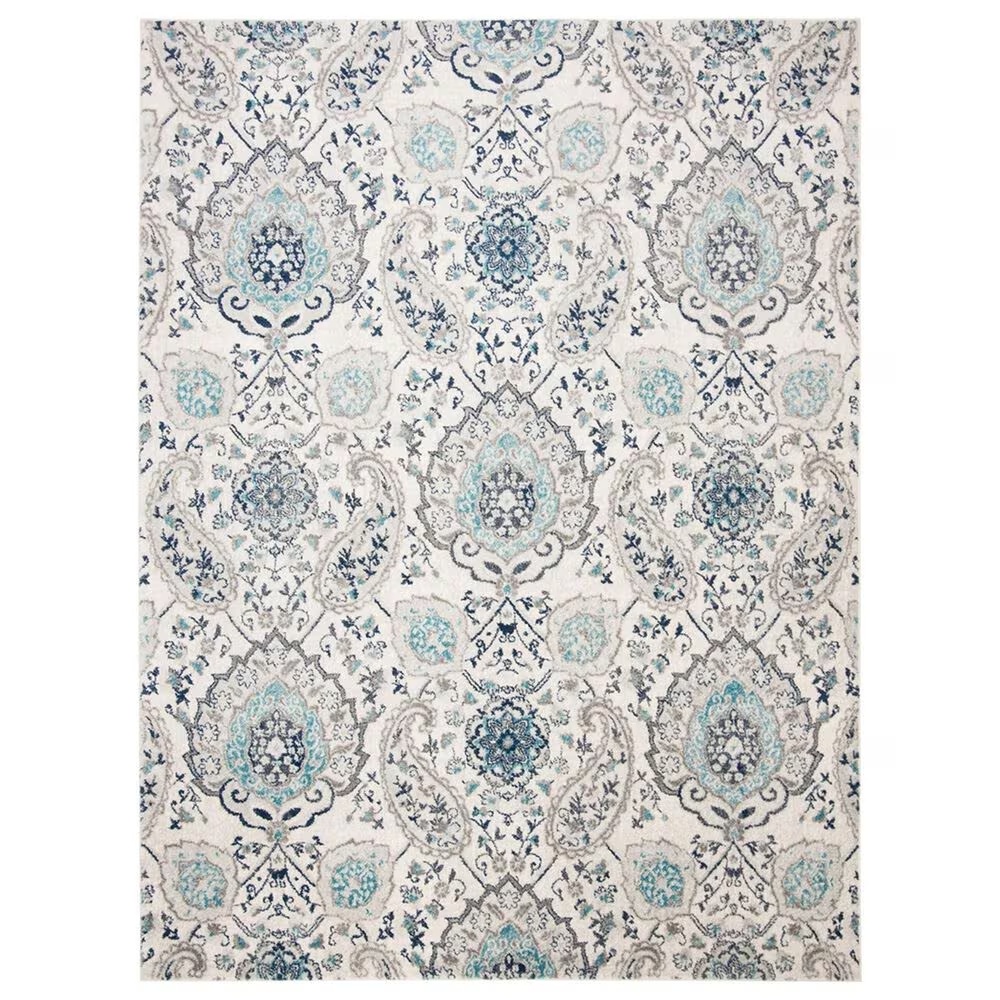 Safavieh Madison MAD600C 11' x 15' Cream and Light Grey Area Rug