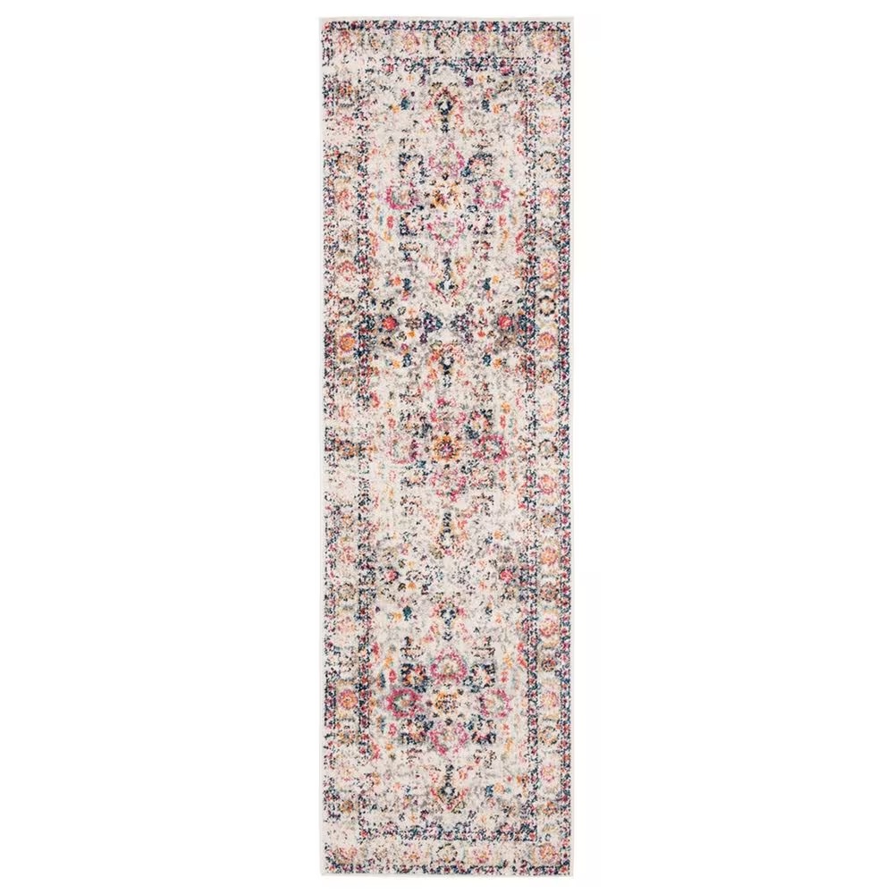 Safavieh Madison MAD603R 2'3" x 22' Fuchsia and Ivory Runner