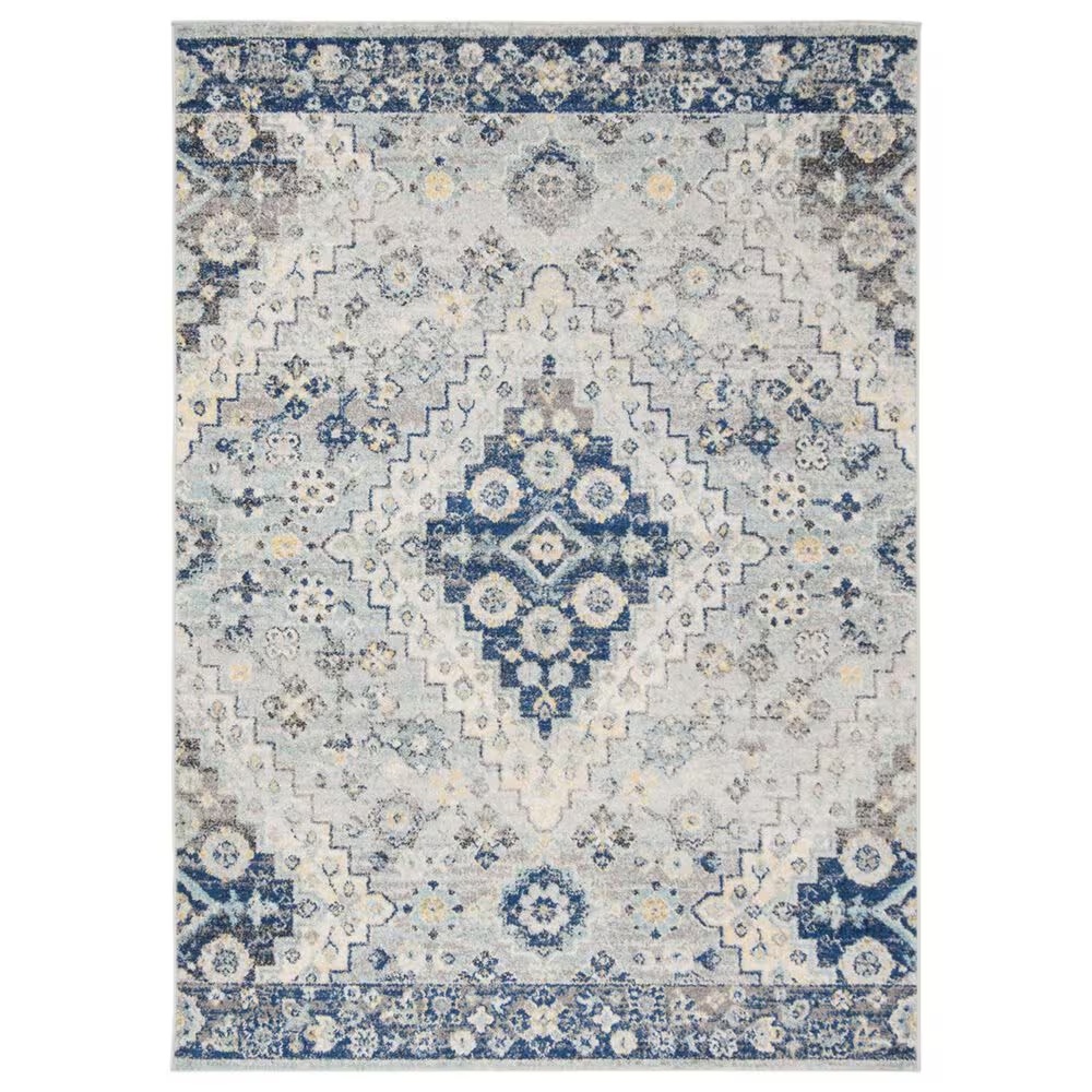 Safavieh Madison MAD616F 5'1" x 7'6" Grey and Cream Area Rug