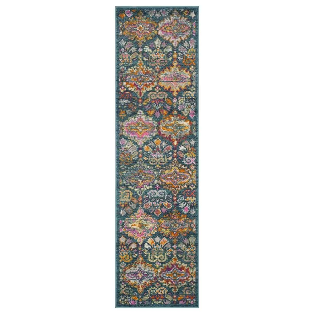 Safavieh Madison MAD144A 2'3" x 8' Blue and Orange Runner