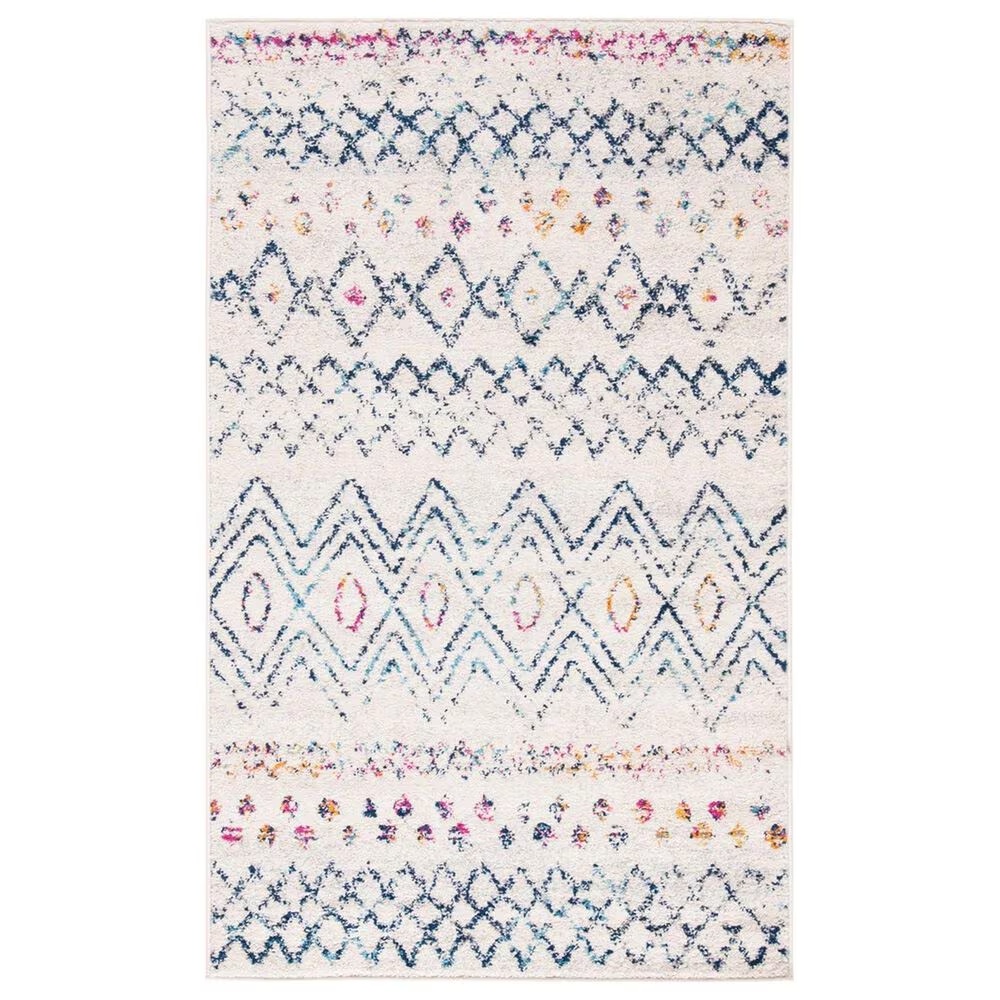 Safavieh Madison MAD798B 4' x 6' Ivory and Navy Area Rug