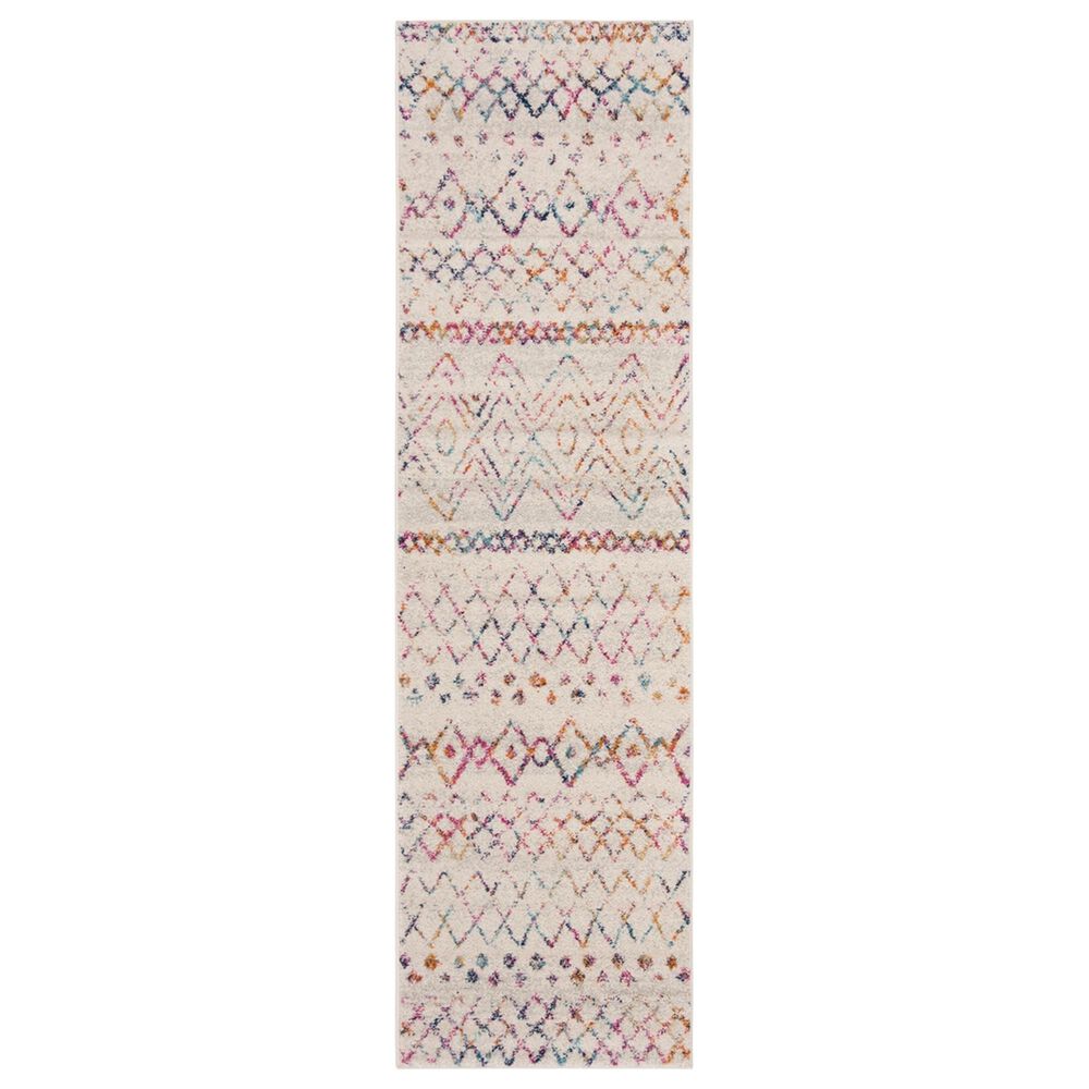 Safavieh Madison MAD798A 2'3" x 10' Ivory and Fuchsia Runner