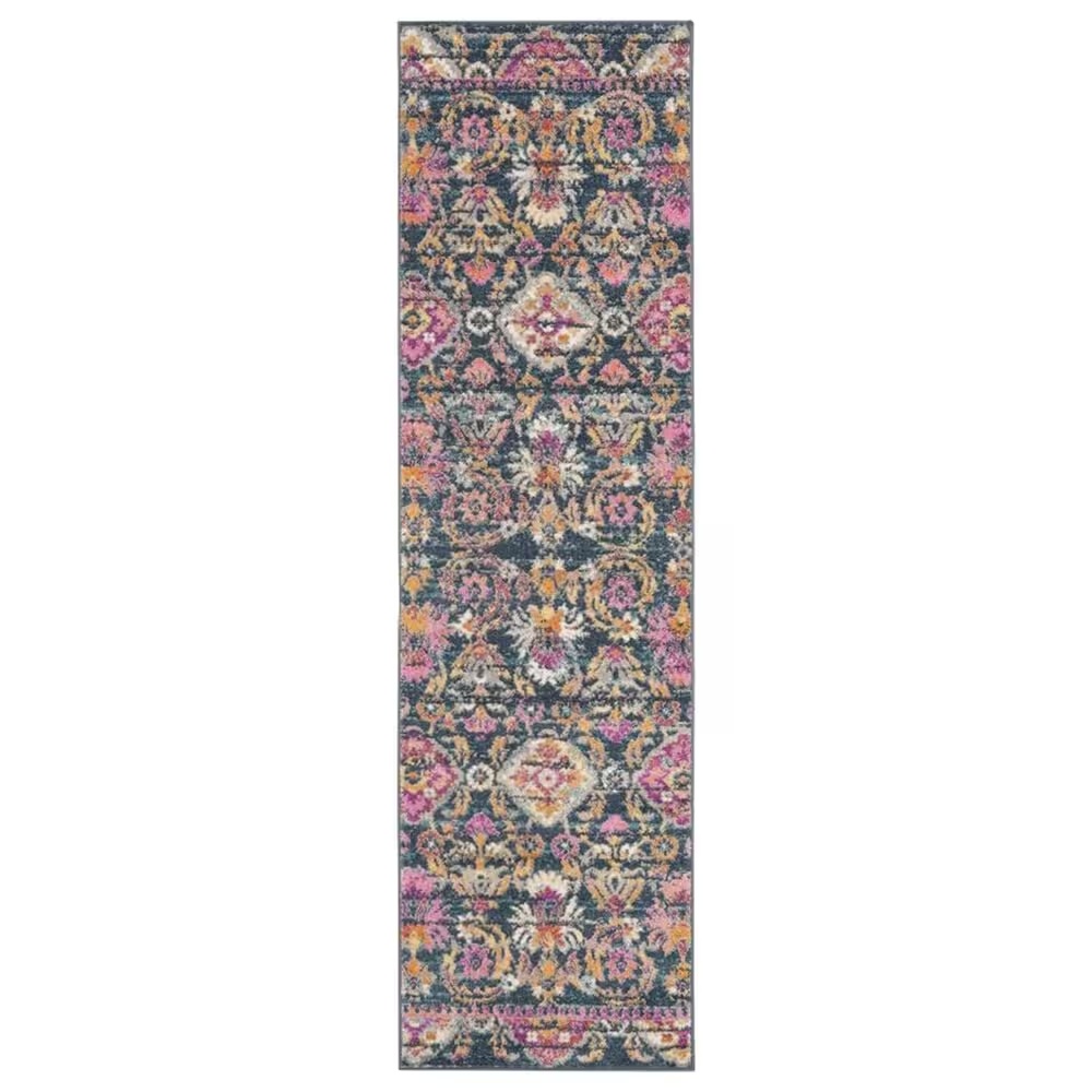 Safavieh Madison MAD130C 2'3" x 8' Blue and Fuchsia Runner