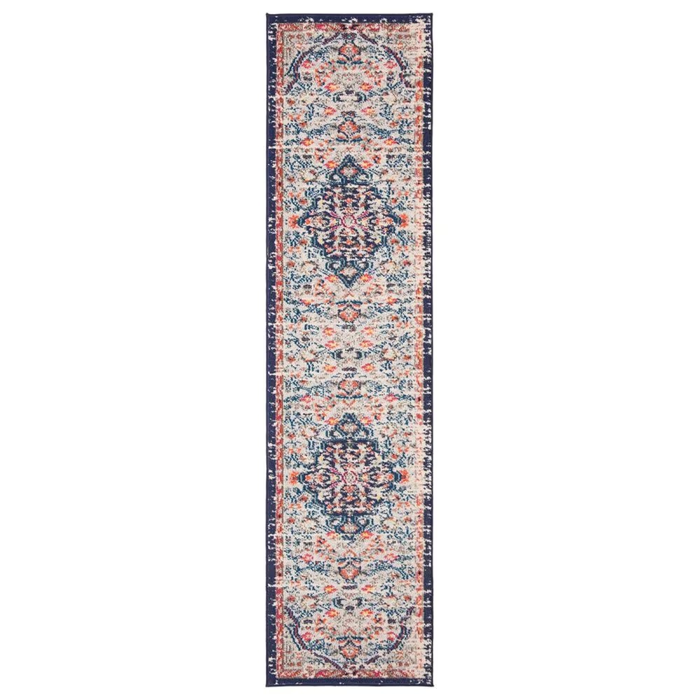 Safavieh Madison MAD447B 2'2" x 10' Beige and Black Runner