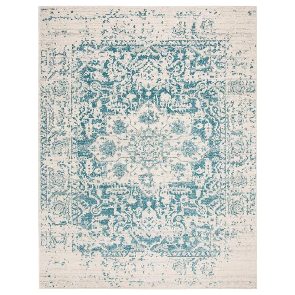 Safavieh Madison MAD603J 11' x 15' Teal and Ivory Area Rug