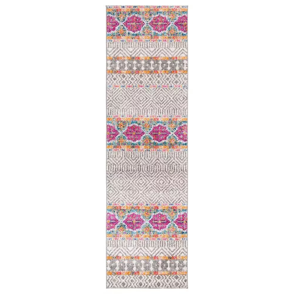 Safavieh Madison MAD797F 2'3" x 10' Grey and Ivory Runner