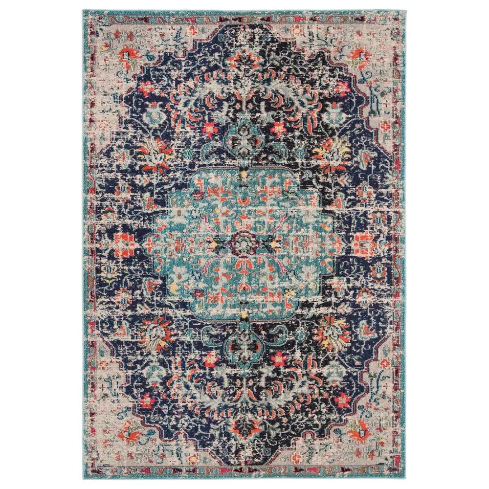 Safavieh Madison MAD447Z 3' x 5' Black and Teal Area Rug