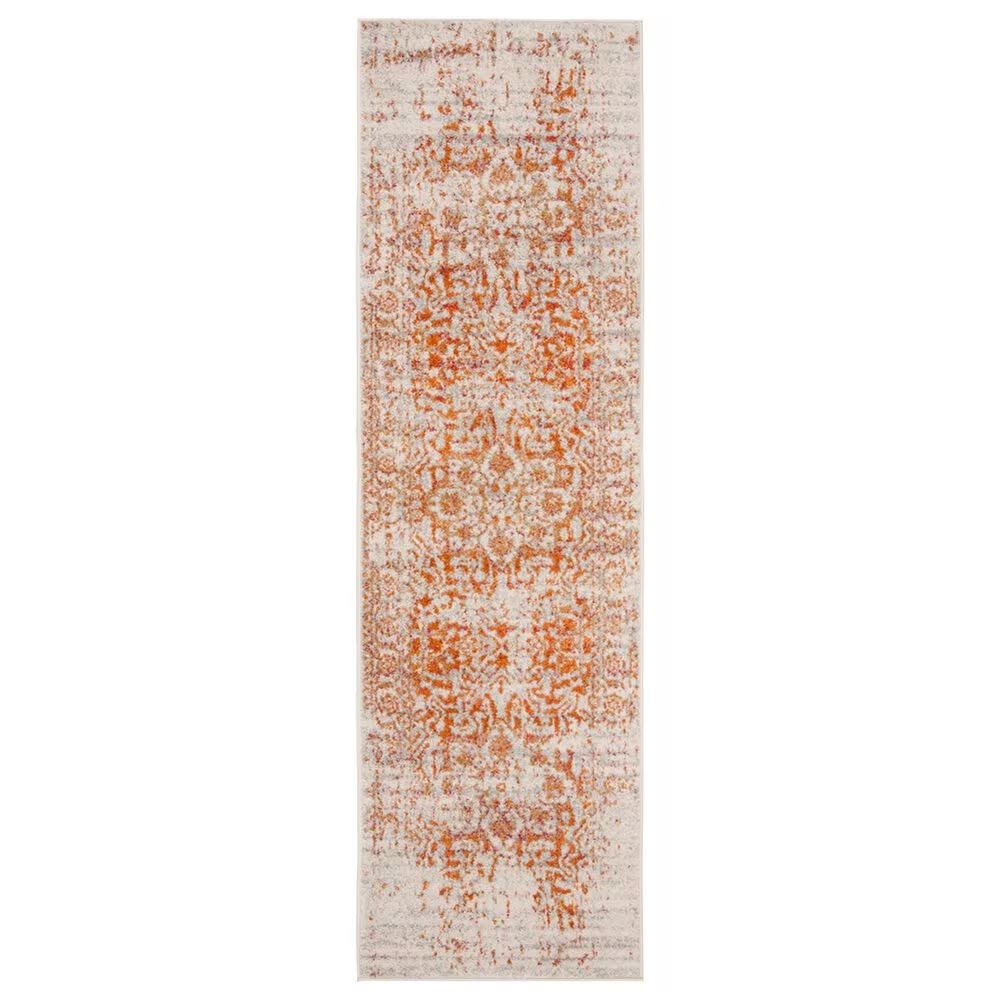 Safavieh Madison MAD603P 2'3" x 10' Orange and Ivory Runner
